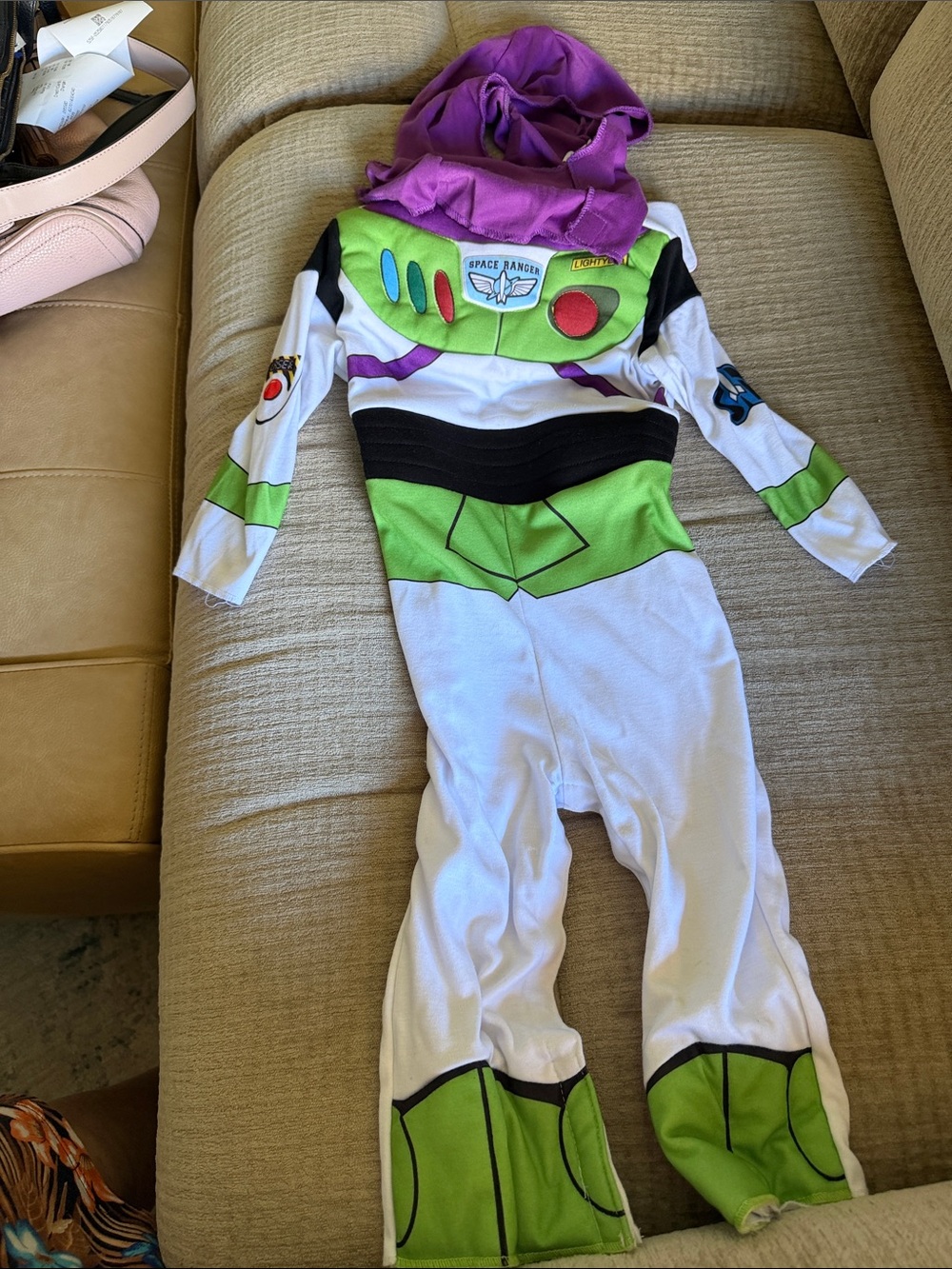 Disney Buzz Lightyear Costume - White, Green & Purple Space Ranger Suit